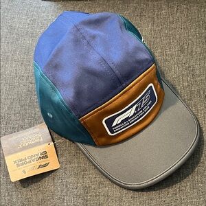 Formula 1 Singapore Grand Prix 2025 limited edition hat in blue grey teal brown